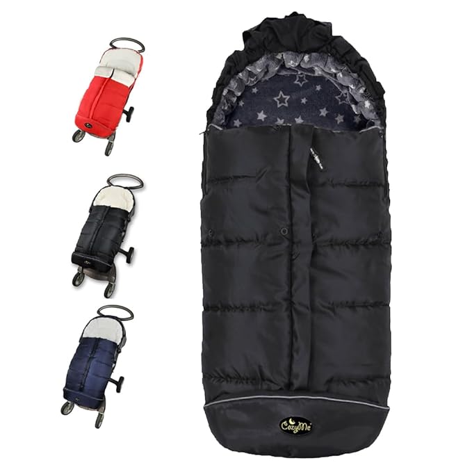 CozyMe Stroller Footmuff, Winter Stroller Cover for Toddler, Easy Temperature Reguration Stroller Bunting Bag for Baby, Waterproof Stroller Blanket Evolution for Cold Weather Child, 6M-4T
