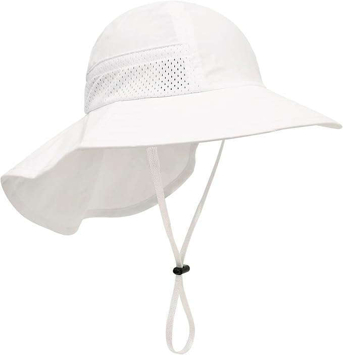 Baby Sun Hat UPF 50+ Toddler Wide Brim Beach Hats for Boys Girls 0-6 Years