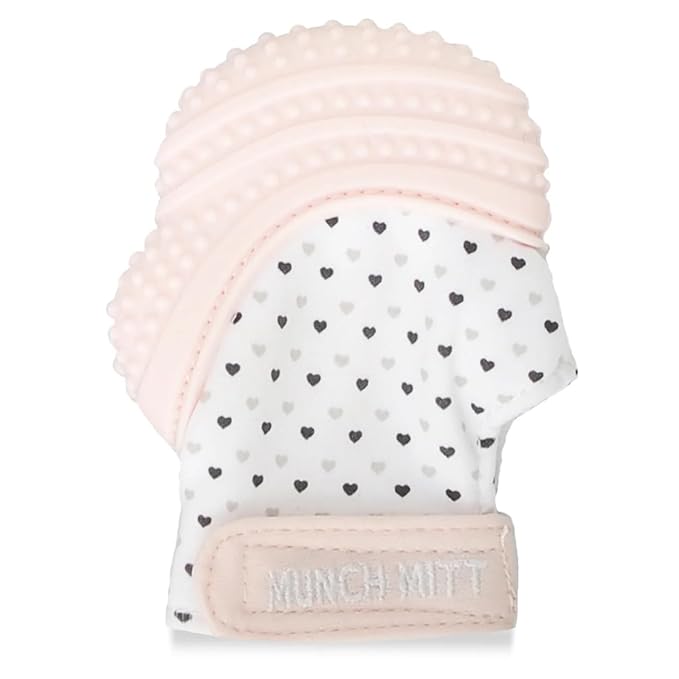 Pink Heart Teether Combo by Malarkey Kids