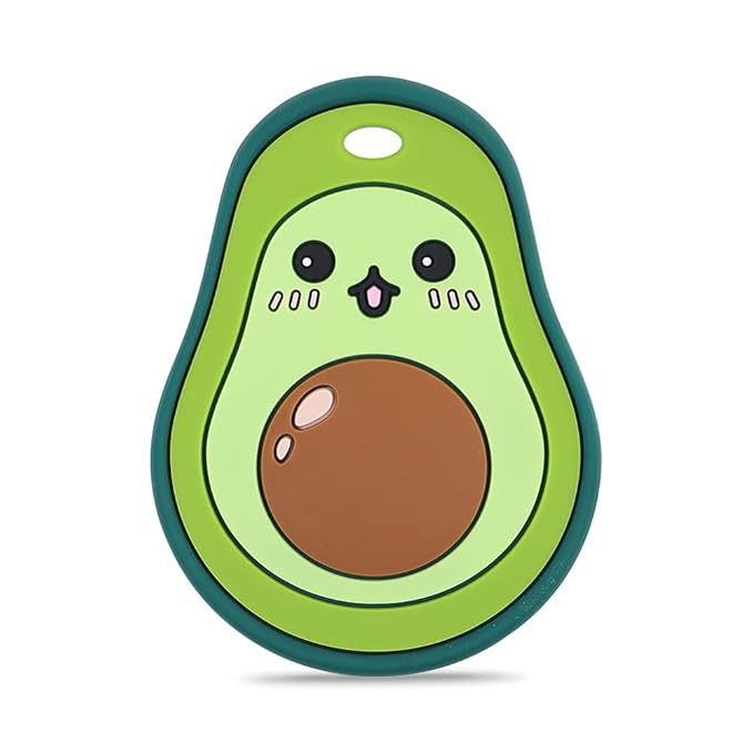 Baby Silicone Teether,Sensory Chew Toys,BPA Free Soft and Effective Infant Teething Pain Relief Toys,Freezer Safe,Food Grade Silicone,Best Shower Gift for Boys and Girls (Avocado)