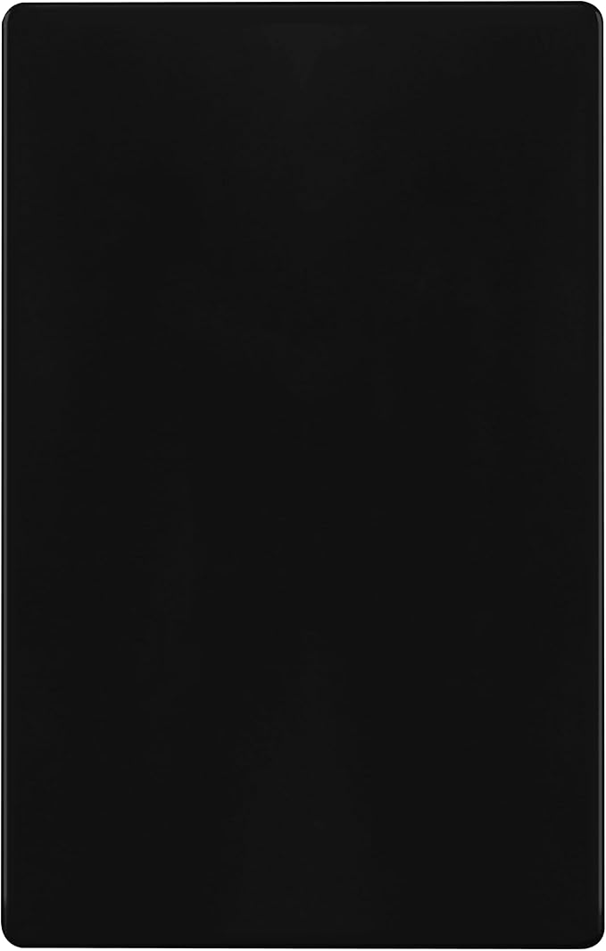 ENERLITES Screwless Blank Wall Plate, Child Safe Blank Device Outlet Cover, Standard Size, 1-Gang 4.68" x 2.93", Polycarbonate Thermoplastic, UL Listed, SI8801-BK, Glossy, Black