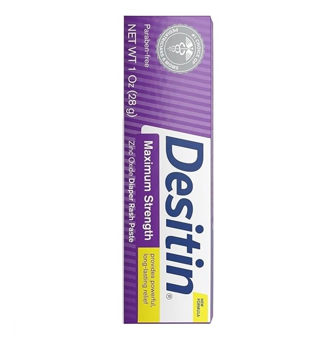 DESITIN Maximum Strength Original Diaper Rash Paste 3-Piece Variety Sizes 4 oz, 2 oz, 1 oz Bundle Pack