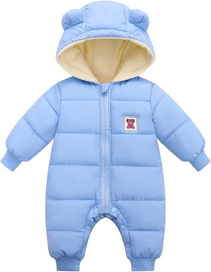 Cute Baby Boys Snowsuit New Born baby girls Winter Coat Toddler Clothes