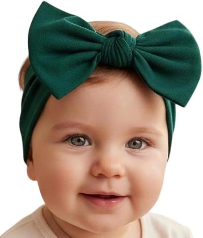 Baby Girl Headbands-Infant,Toddler Cotton Handmade Hairbands with Bows Child Hair Accessories