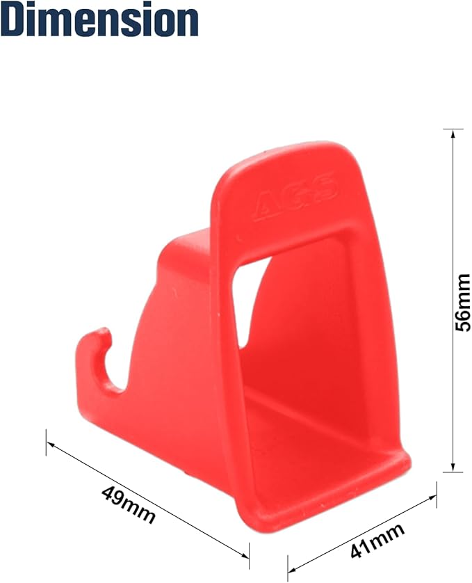 ISOFIX Interface Belt Latch Guide, 4Pcs Red Car Seat ISOFIX Interface Buckle Fixed Guide Groove Car Seat Bracket Connector (4Pcs Red)