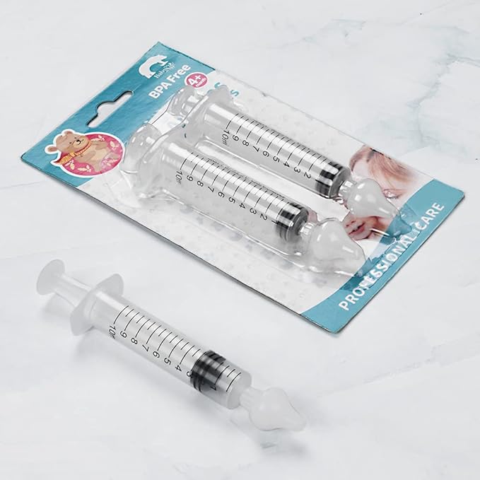 Baby Nasal Aspirator, 4PCS Nasal irrigator for Baby, Portable Infant Nose Cleaner, Professional Baby Nasal Irrigator, for Newborn Infants Kids Nose Cleaner