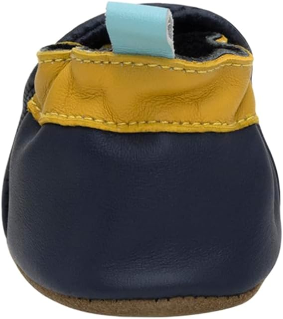 Robeez Baby Boys and Unisex Soft Soles Slip-Resistant Crib Shoes Slippers Moccasins for Infant and Toddler, 0-24 Months