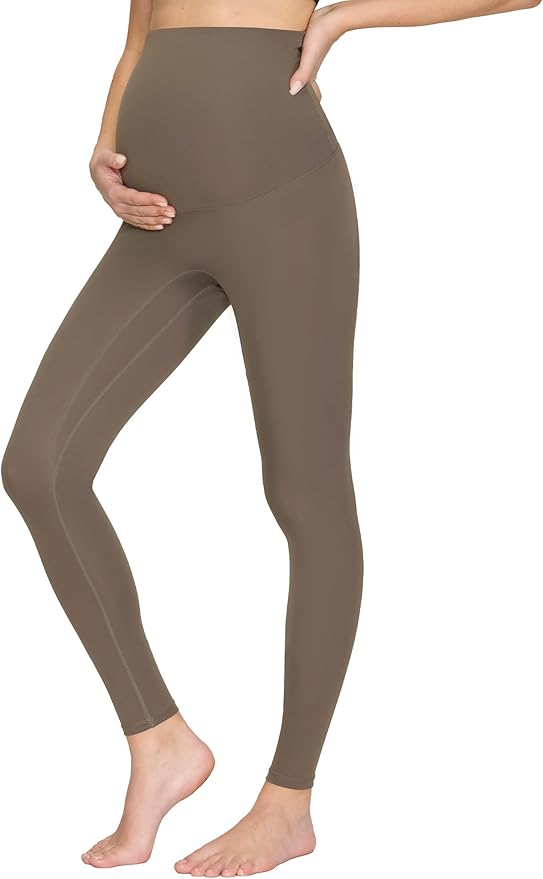 Maternity Leggings Over The Belly - Pregnancy Yoga Pants Soft Workout Leggings
