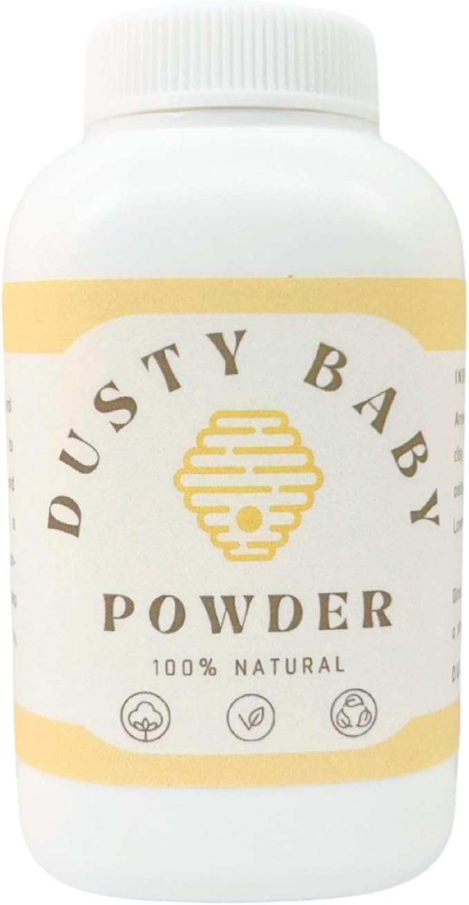 All Natural Organic Baby Powder - Expertly Crafted with Arrowroot, Tapioca and 20% Cornstarch Powder for Gentle Absorption - Aloe, Zinc-Oxide Powder, Tea Tree & Shea Oil for Soothing Irritated Skin.