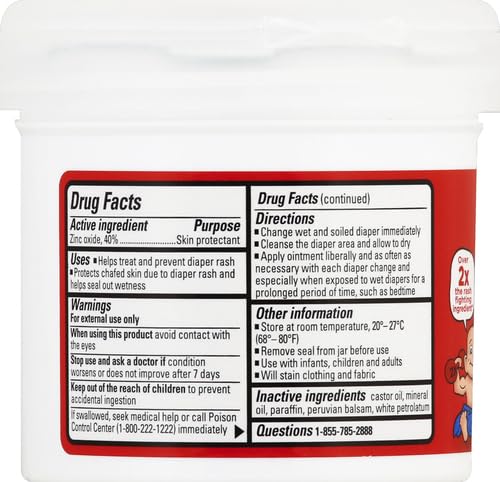 Boudreaux's Butt Paste Maximum Strength Diaper Rash Cream,Ointment for Baby,14 oz Flip-Top Jar,(Pack of 3)