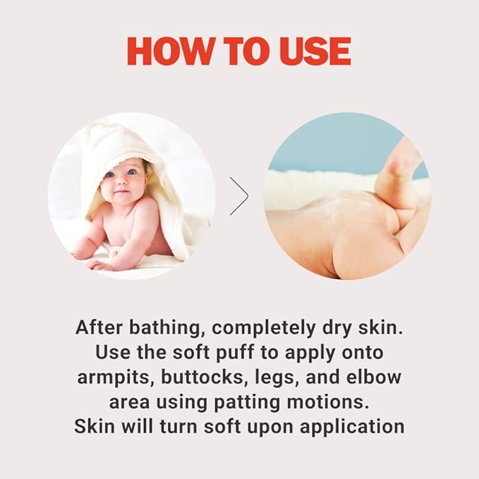 ATOPALM | Derma Soothing Powder Pact | Cornstarch Baby Powder Talc Free | Panthenol for Calming Sweat Rash | Prevent Prickly Heat | Baby Powder Travel Size | Gentle Baby Skin Care | 0.8 oz (23g)