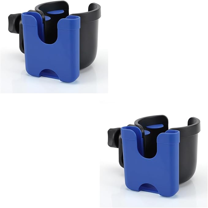 Accmor Stroller Cup Holder with Phone Holder, Bike Cup Holder, Universal Cup Holder for Uppababy Nuna Doona Strollers, 2-in-1 Cup Phone Holder for Stroller, Bike, Wheelchair, Walker, Scooter
