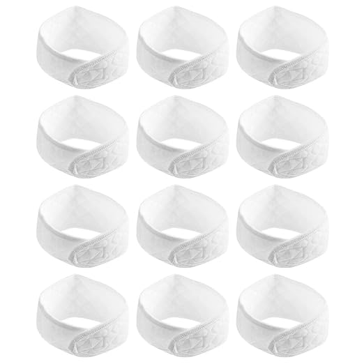 Healifty Baby Belly Belt 12-Pack Cotton Newborn Navel Protector Soft Infant Belly Bands for Abdominal Warmth and Comfort 16.53X3.54X0.07In
