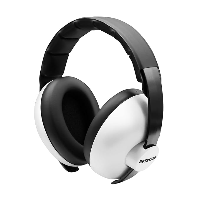 Baby Headphones Noise Cancelling Headphones for Babies for 3 Months to 3 Years - white