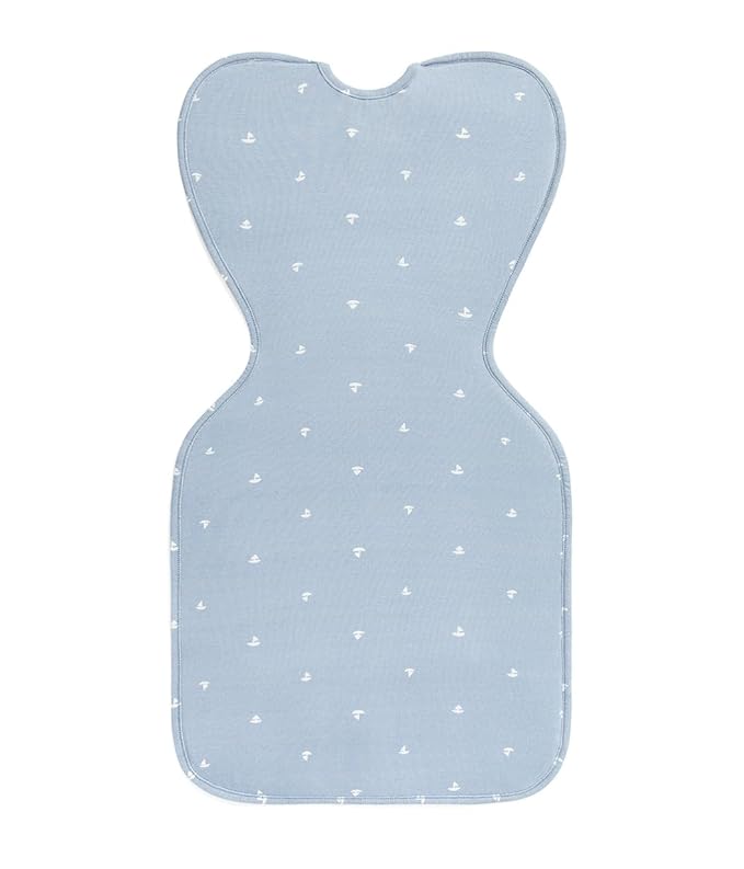 Love to Dream Swaddle Up Viscose from Bamboo, Arms Up Position, Soft and Sustainable Bamboo Fabric, Versatile Wearable Blanket, 1.0 TOG (20-24°C) Ideal for Moderate Temps, Boats Mist, Newborn