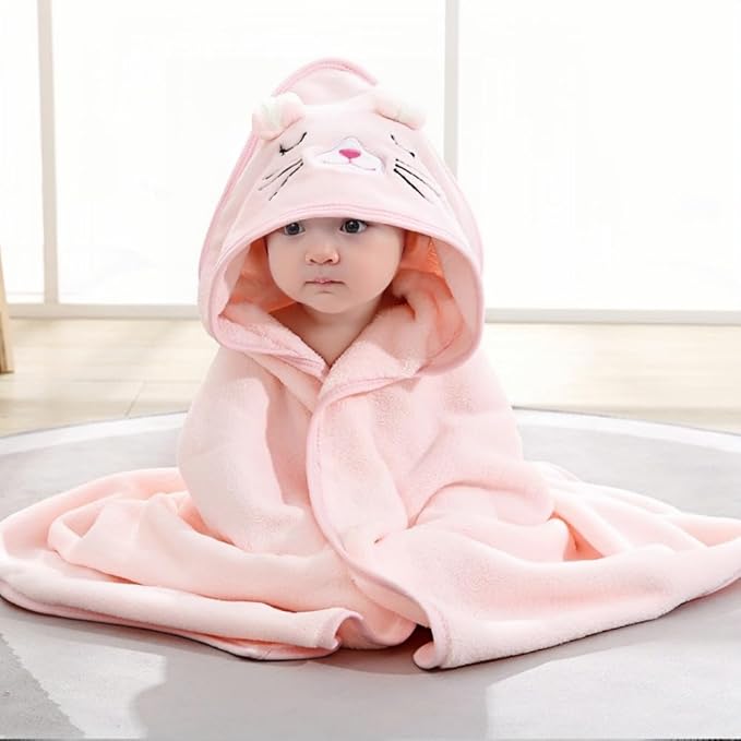 2Pcs Baby Hooded Towel,31 * 31 in Toddler Bath Towels Set for Newborn Babies,Toallas de Baño para Bebe,Organic Infant Kids Boy Essentials1-3
