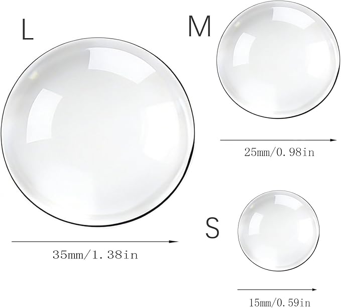 12pcs Wall Bumpers, Clear Wall Protectors, Door Bumpers for Doorknob, Furniture Bumpers,Reducing Noise,Protecting Walls,Using for Entrance Door,Cabinet Door,Fridge Door, Wall Bumper (15*15mm)