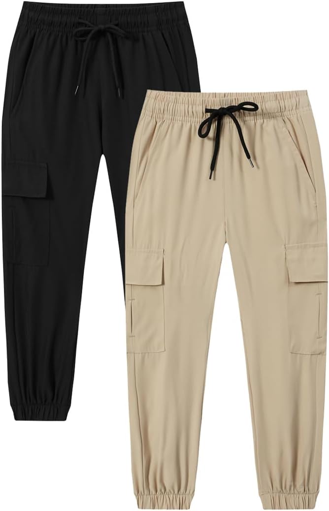 Toddler Boys Cargo Jogger Pants Baby Boys Sweatpants Thin Quick Dry Casual Pull On Pants