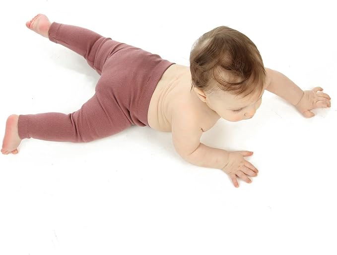 Silky Toes Baby Leggings, Toddler Seamless Panty Soft Cotton Knit Pants for Girls and Boys