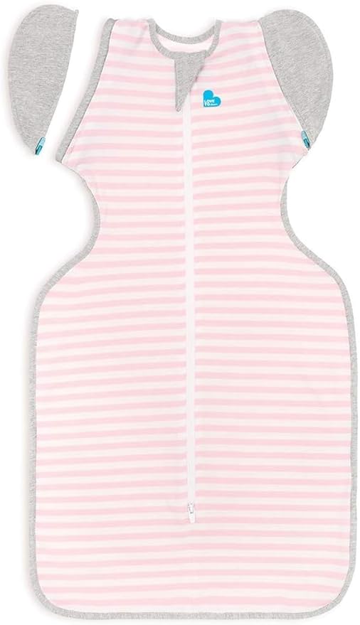 Love to Dream Swaddle Up Transition Swaddle, Patented Zip-Off Wings, Gently Help Baby Transition from Being Swaddled to Arms Free When Showing Signs of Rolling, 1.0 TOG, 13-19 lbs, Mint