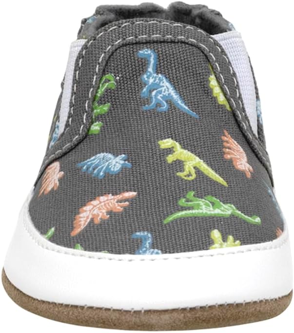 Robeez Baby Boys and Unisex Soft Soles Slip-Resistant Crib Shoes Slippers Moccasins for Infant and Toddler, 0-24 Months
