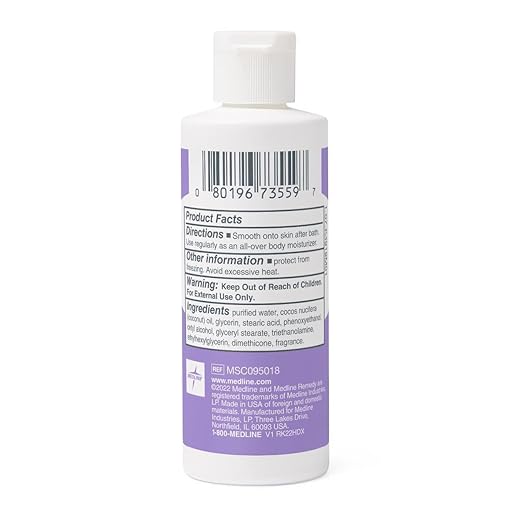 Medline Remedy Baby Nourishing Lotion, Gentle Powder Scent, Hypoallergenic Moisturizer for Delicate Skin, 4 oz., Pack of 60