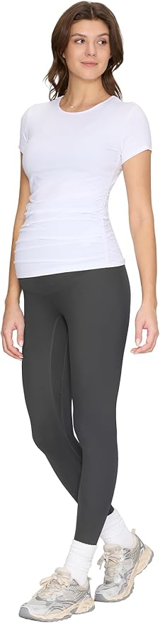 Maternity Leggings Over The Belly - Pregnancy Yoga Pants Soft Workout Leggings
