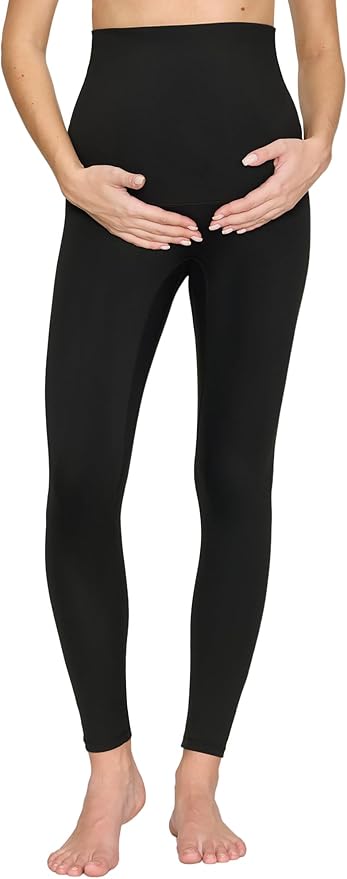 Maternity Leggings Over The Belly - Pregnancy Yoga Pants Soft Workout Leggings