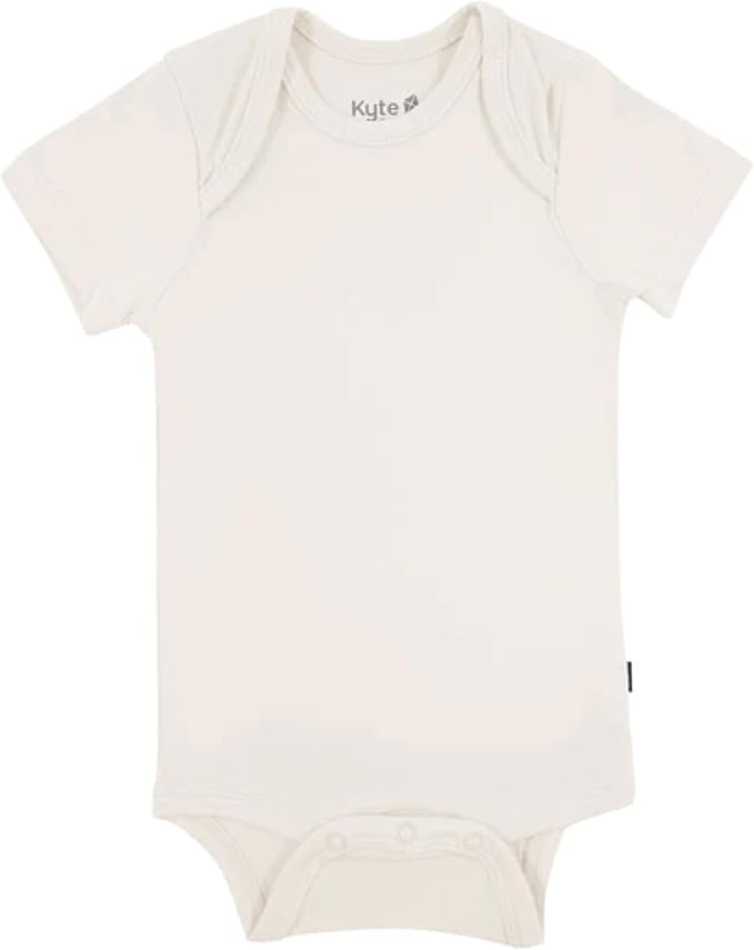 KYTE BABY Short Sleeve Unisex Baby Bodysuits, Rayon Made From Bamboo Material