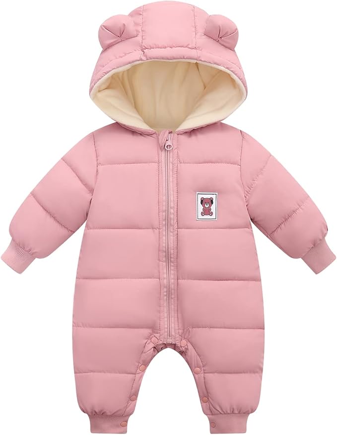 Cute Baby Boys Snowsuit New Born baby girls Winter Coat Toddler Clothes