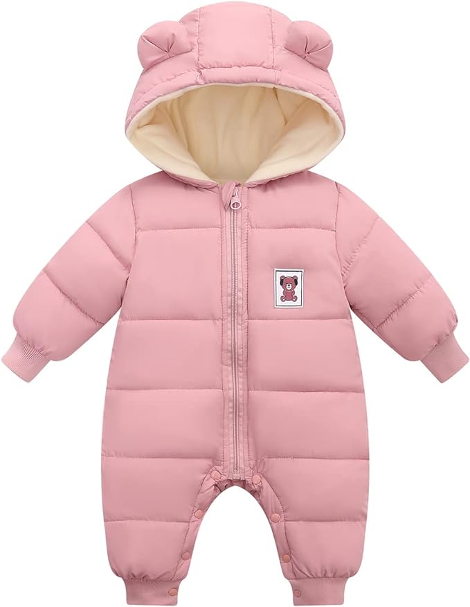 Cute Baby Boys Snowsuit New Born baby girls Winter Coat Toddler Clothes