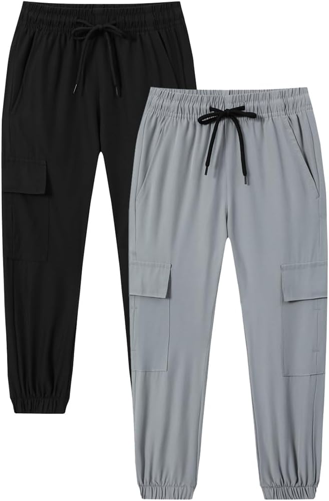 Toddler Boys Cargo Jogger Pants Baby Boys Sweatpants Thin Quick Dry Casual Pull On Pants
