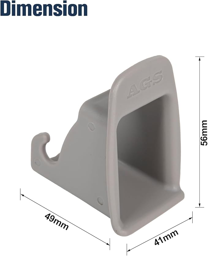 ISOFIX Interface Belt Latch Guide, 2 Pcs Car Seat ISOFIX Interface Buckle Fixed Guide Groove Car Seat Bracket Connector, Grey