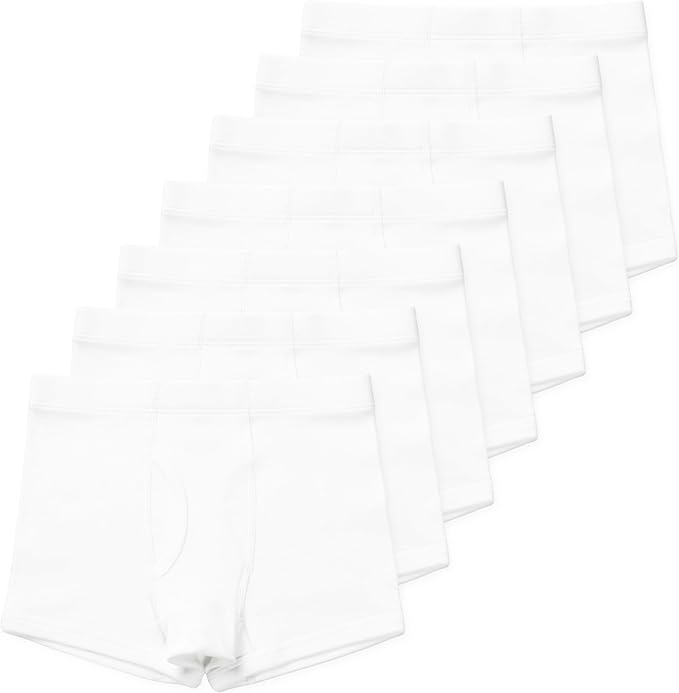 Lucky & Me Nolan Boys GOTS, Organic Cotton, Boxer Briefs, 7-Pack