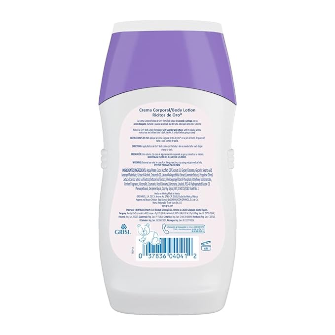Ricitos de Oro Lav/Milk Cream, 250 ml, 1 Fl Oz (Pack of 1)