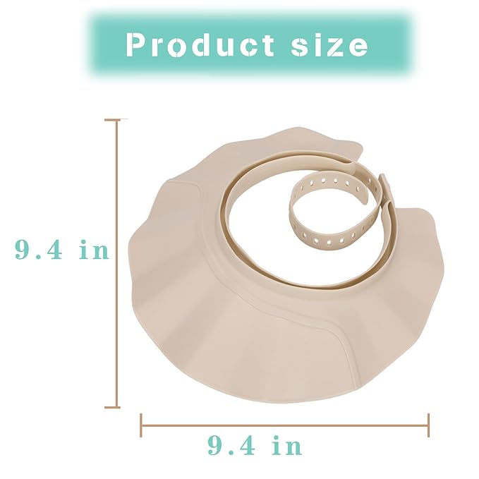 Baby Shower Cap Hat Soft Adjustable Bath Head Cap Visor for Washing Hair Safe Shampoo Shower Bathing Protection Head Eye Ear,Shampoo Caps for Toddler,Baby,Kids,Children,Makes the Bath More Fun