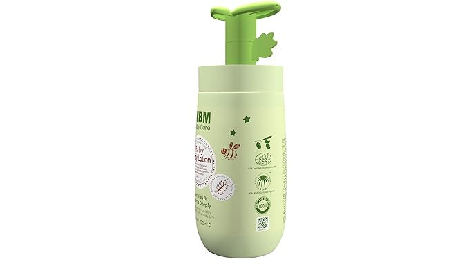 WBM Care Baby Lotion | Nourishing face and body lotion enriched with natural honey and wheat germ oil, gentle and safe for your baby's delicate skin, 6.8 oz