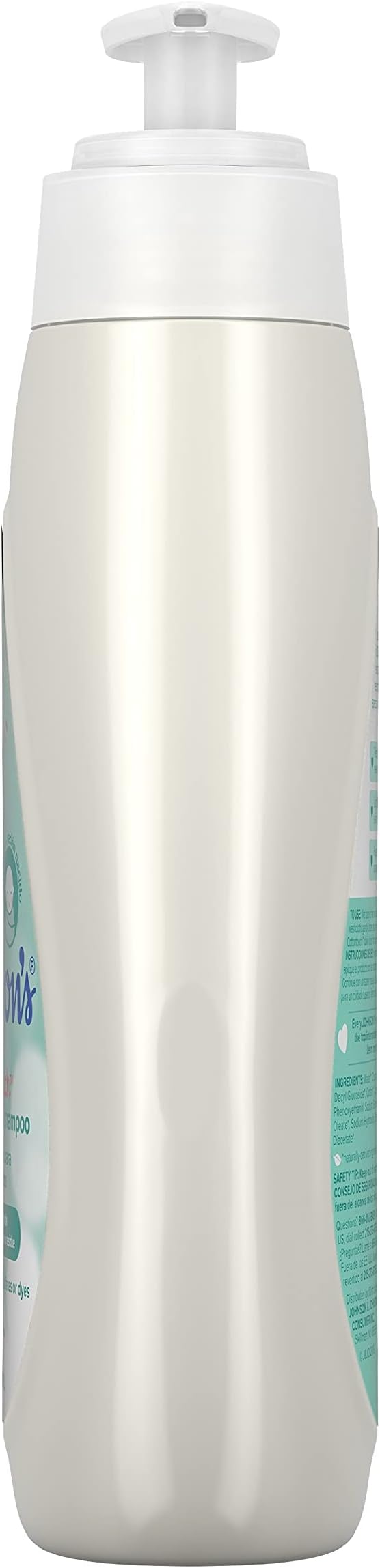 Johnson's CottonTouch Newborn Baby Wash & Shampoo with No More Tears, Sulfate-, Paraben- Free for Sensitive Skin, Made with Real Cotton, Gently Washes Away Dirt & Germs, 27.1 fl. oz