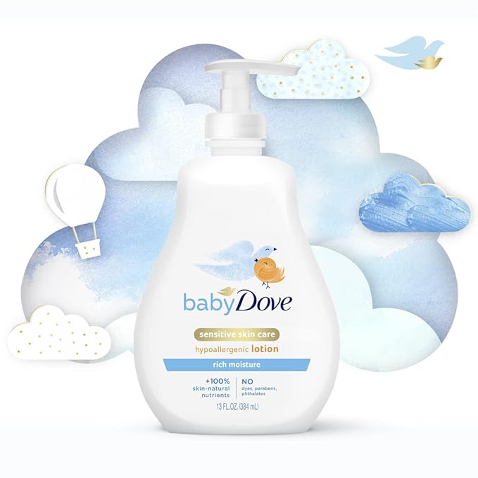 Baby Dove Lotion, Rich Moisture, 13 Ounce (Pack of 3)