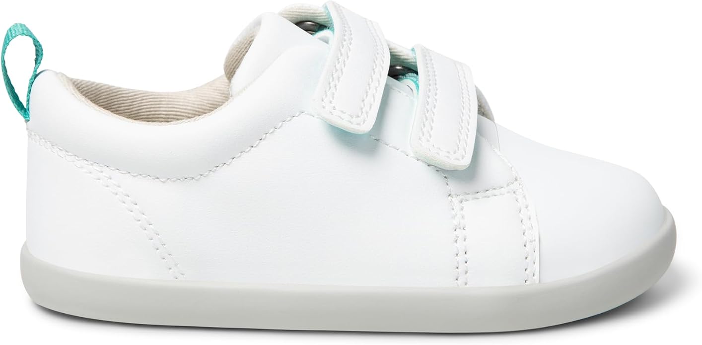 Ten Little Everyday Original Toddler Shoes - APMA-Approved Vegan Leather Kids Sneakers, 100% Cotton Lining, Wide Toe Box, Zero Drop Flexible Soles, Hook and Loop Toddler Sneakers