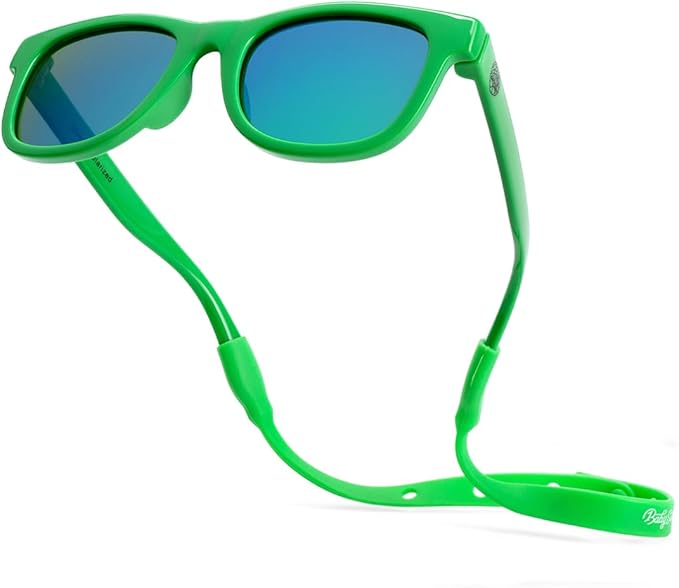 Polarized Baby Sunglasses With Strap - Unbreakable Flexible Infant Sunglasses For Toddlers Newborns 0-24 Months