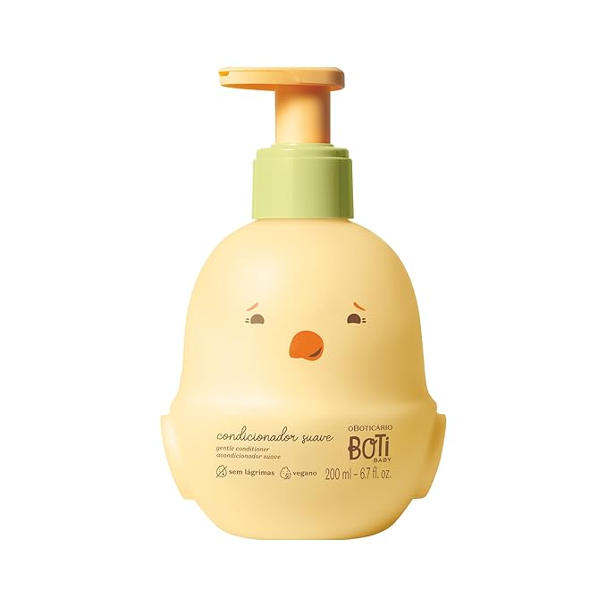 O Boticário Boti Baby Conditioner, Hypoallergenic, Vegan, Alcohol Free, Paraben Free & Dye Free, 200ml