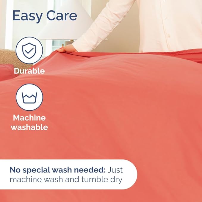 Full XL Bed Sheet Set - 4 Piece Extra Long Extended Full XL Sheets - Soft, Breathable & Cooling - Fits 8" to 16" Mattress with Deep Pockets - 54" x 80" - Easy-Fit, Wrinkle and Fade Resistant - Coral