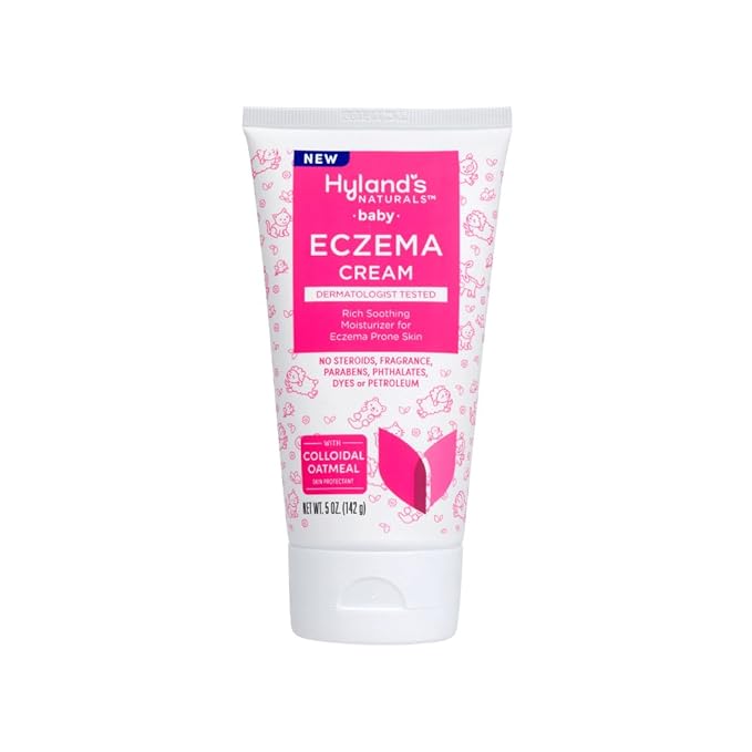 Hyland's Baby Eczema Cream, Rich Soothing Moisturizer for Eczema Prone Skin, With Colloidal Oatmeal, 5 ounce