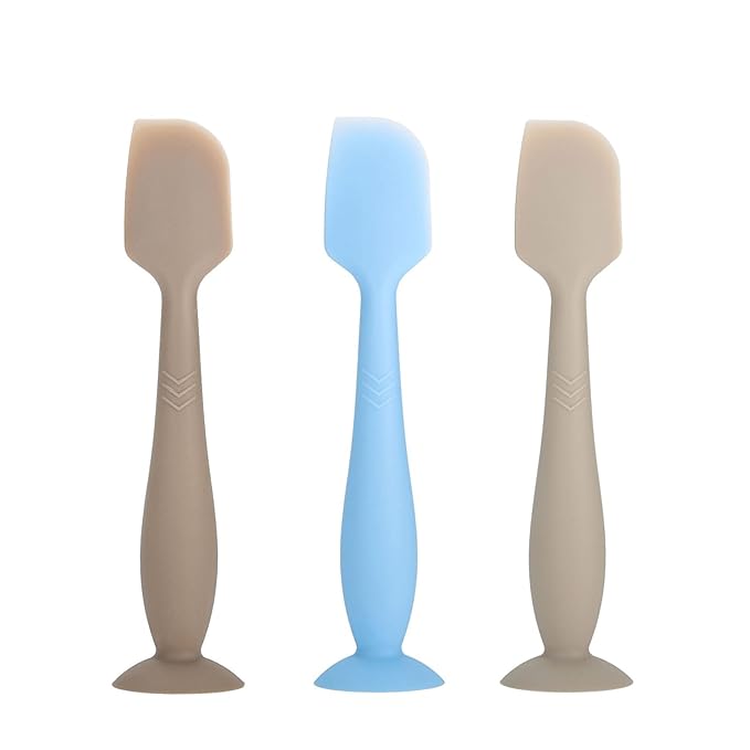 Diaper Cream Spatula Butt Spatula Baby Diaper Spatula, Soft Silicone Butt Paste Spatula Diaper Rash Cream Applicator Diaper Cream Brush with Suction Cup Base