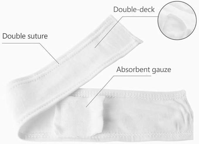 Topwon Cotton Newborn Umbilical Cord Belly Band Disposable to Protect Baby Abdomen Newborn Essentials Must Haves - 8 Pieces