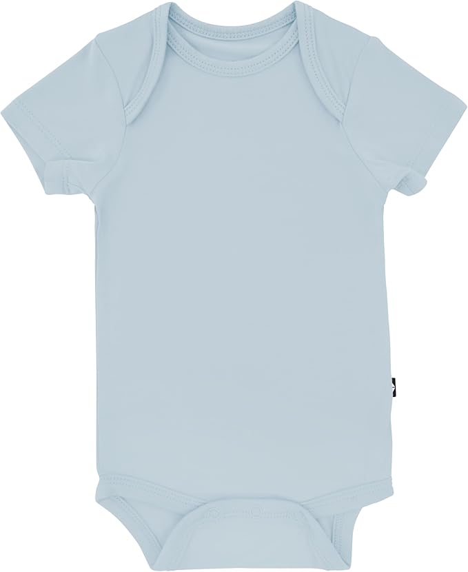 KYTE BABY Short Sleeve Unisex Baby Bodysuits, Rayon Made From Bamboo Material