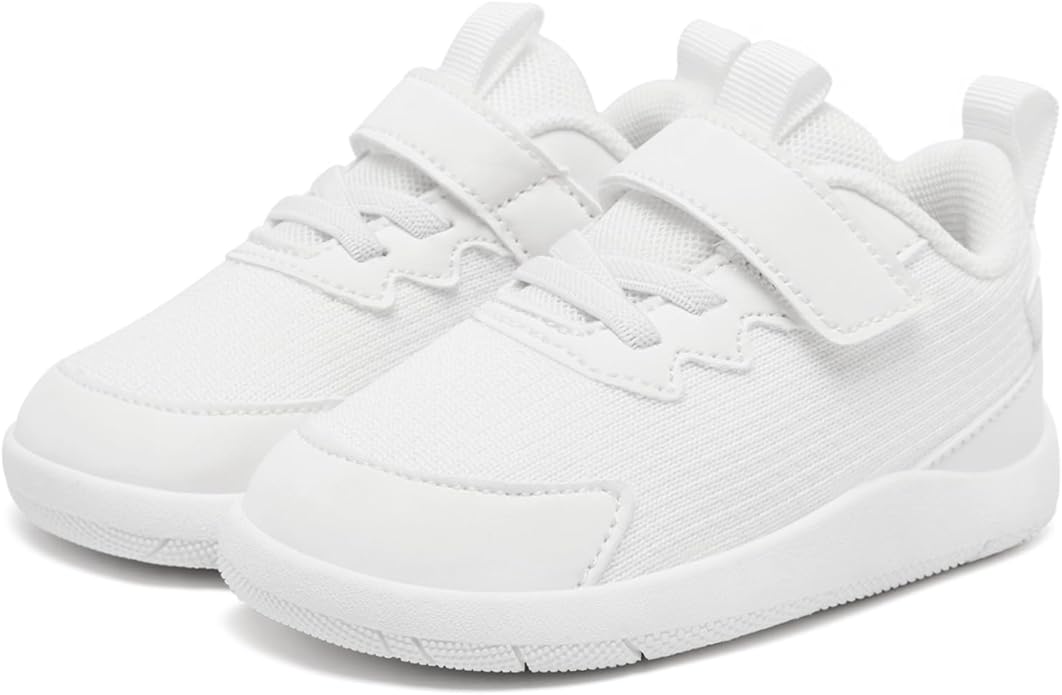 MORENDL Wide Toddler Shoes Baby Walking Shoes Boys & Girls Barefoot Sneakers Zero Drop Comfort Tennis Running Outdoor Activities