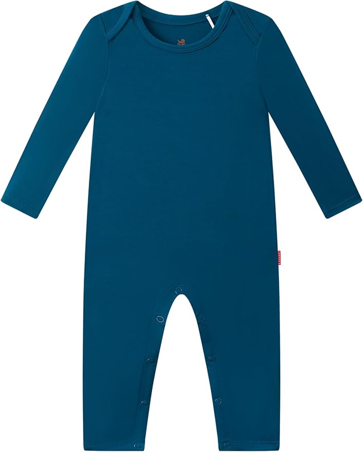 Baby Boy and Girl Romper Long Sleeve Jumpsuit One-Piece Footless Pajamas, Viscose Made from Bamboo