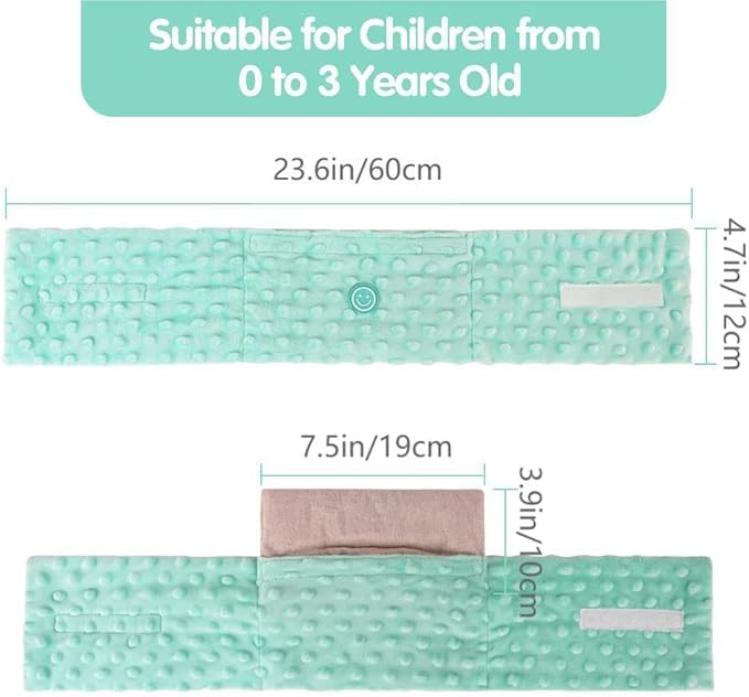 Colic and Gas Relief for Newborns and Infants, Flaxseed Heated Tummy Wrap, Baby Swaddling Belt with Soothing Warmth, Natural Relief for Upset Stomach in Babies and Toddlers, 0-3 Years